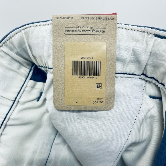 Levi’s XX Chino Pants Size L Ez Man’s Taper Stretch Blue New - Picture 13 of 14